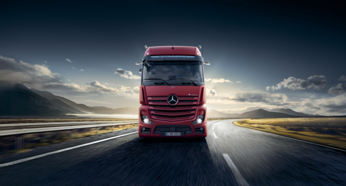 Mercedes Benz Trucks test drive