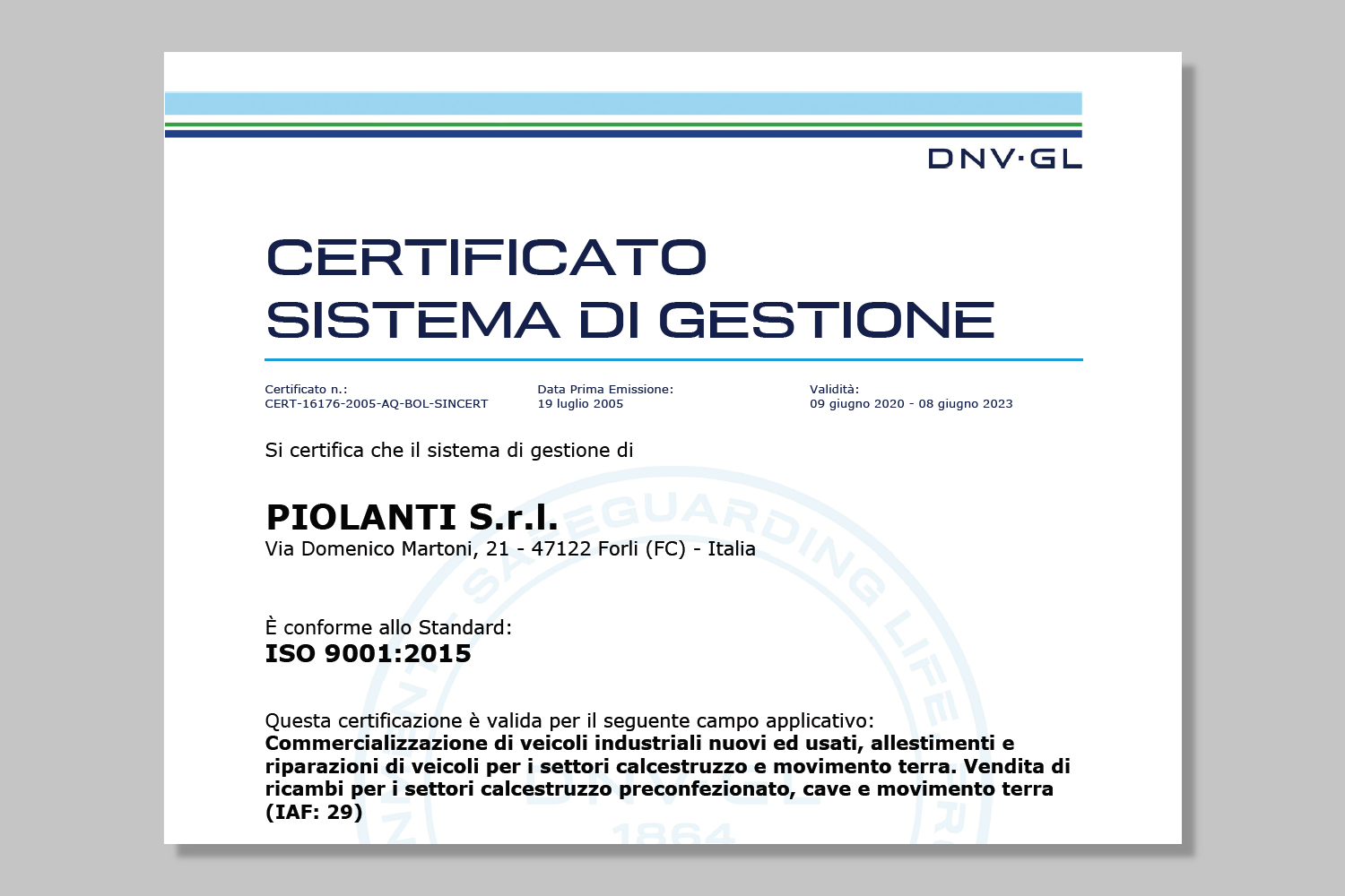 certificazione iso