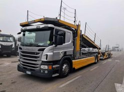 Autocarro Scania P 410 4x2 cv 410 euro 6 con rimorchio trasporto veicoli - bisarca