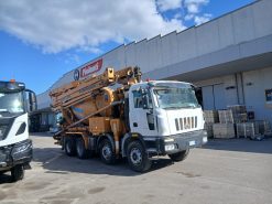 Astra HD8 84.48 480 HP Euro 5 truck equipped with Putzmeister TMP 31.89 concrete pump